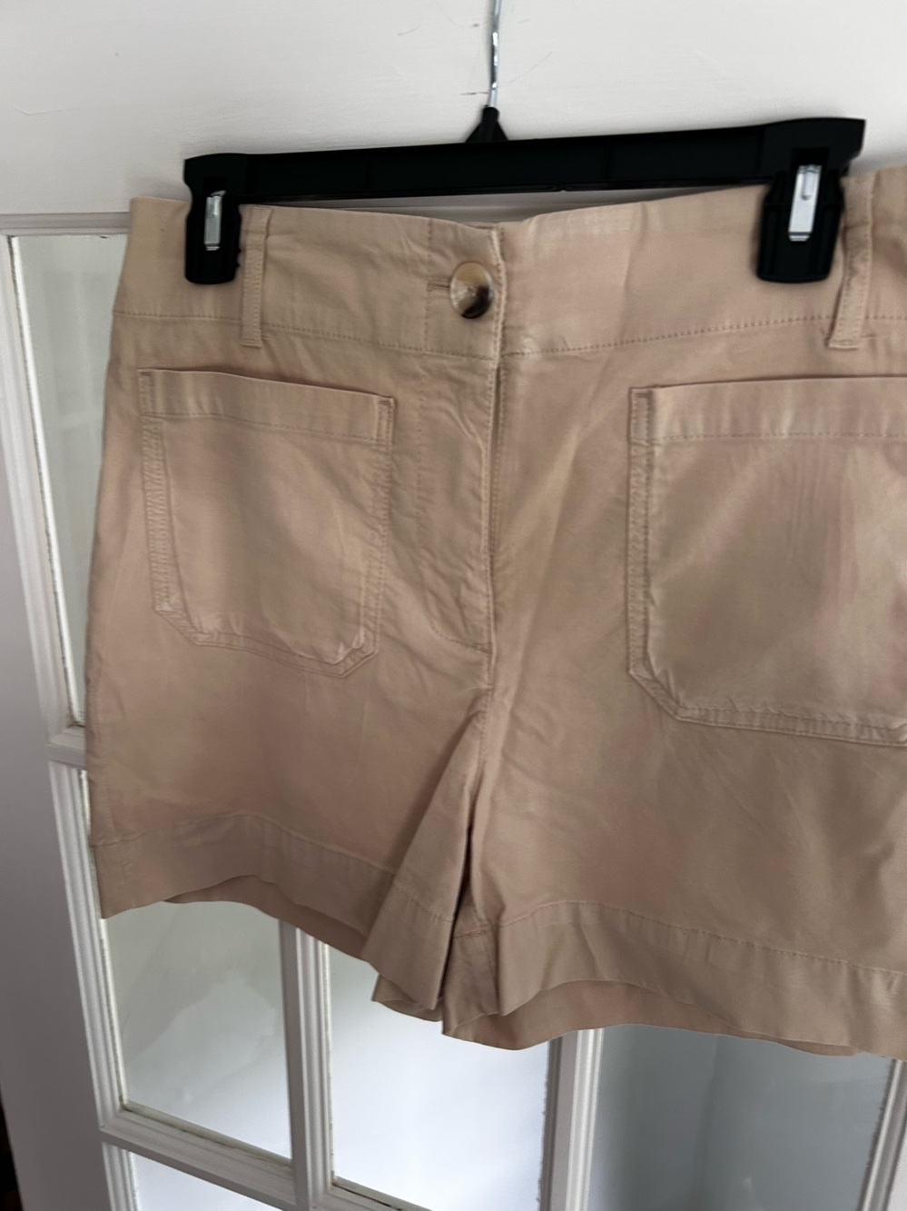 Nicole Miller Taupe Patch-Pocket Bermuda Shorts